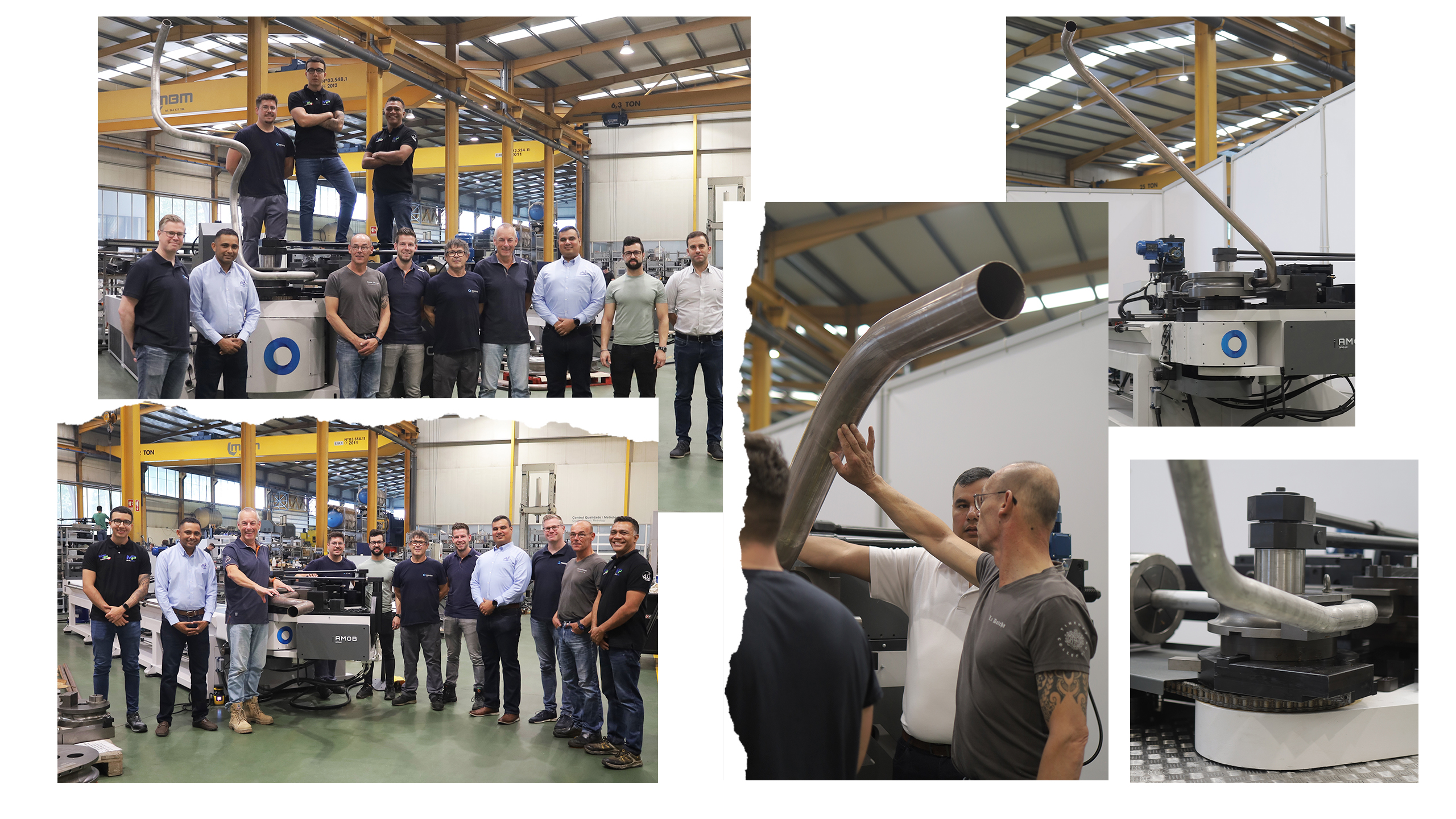 Welkom bij de AMOB-groep | Tube Bending Machines, End Forming.. - Erste AMOB-Maschinen für Damen Naval bestehen erfolgreich den FAT